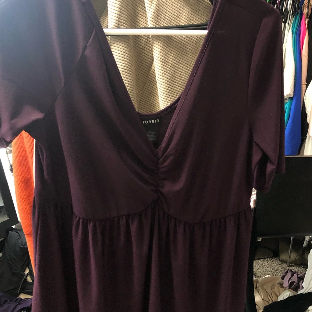 Purple almost babydoll top.